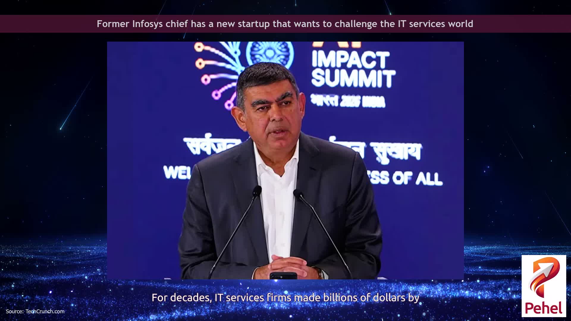 Former Infosys chief has a new startup that wants to challenge the IT services world