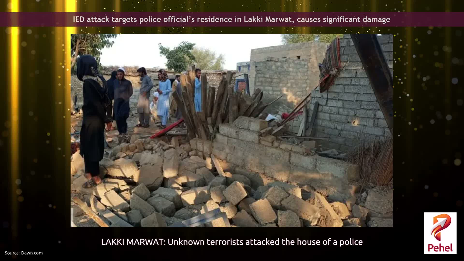 IED attack targets police official’s residence in Lakki Marwat, causes significant damage