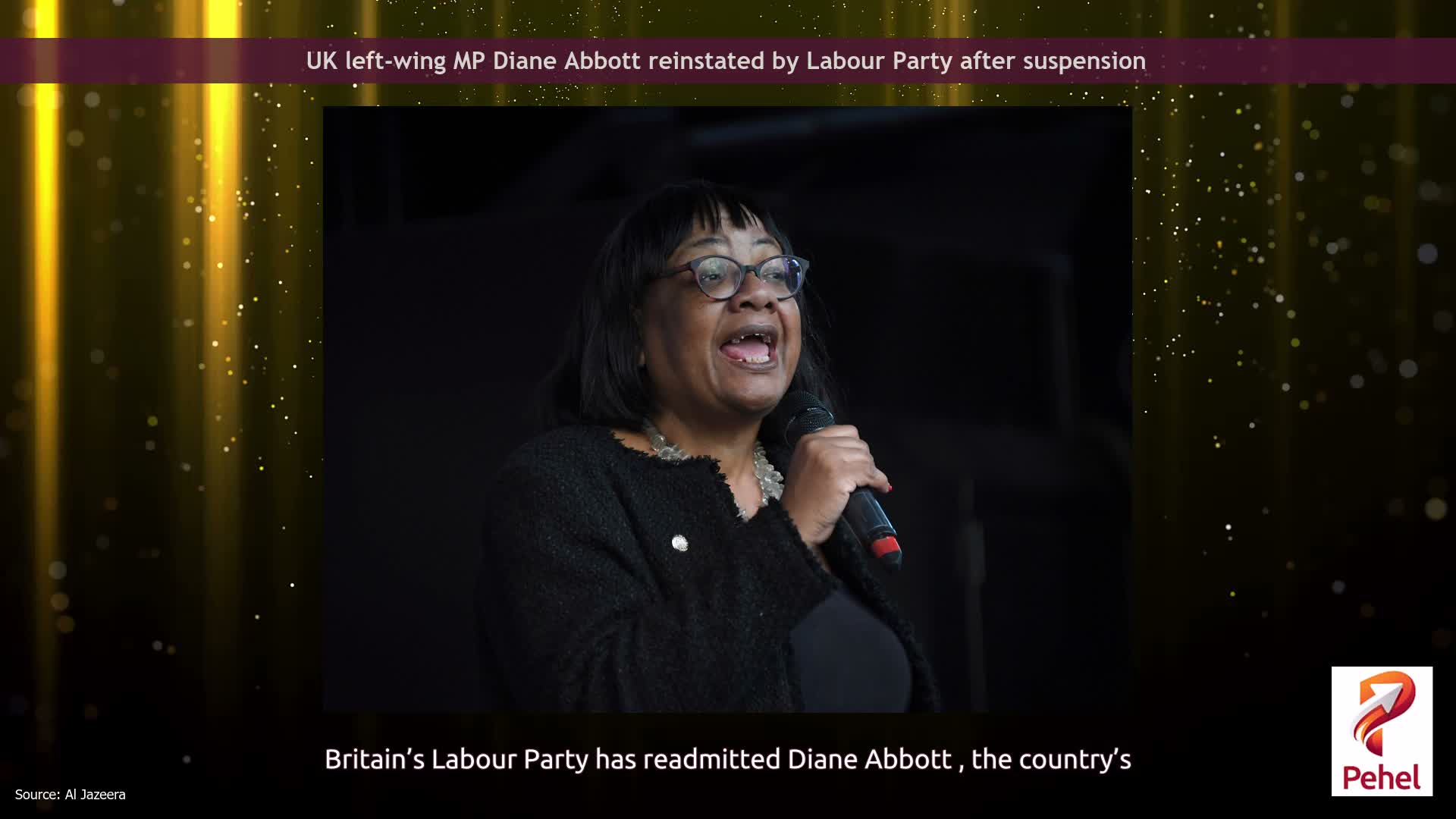 UK left-wing MP Diane Abbott reinstated by Labour Party after suspension