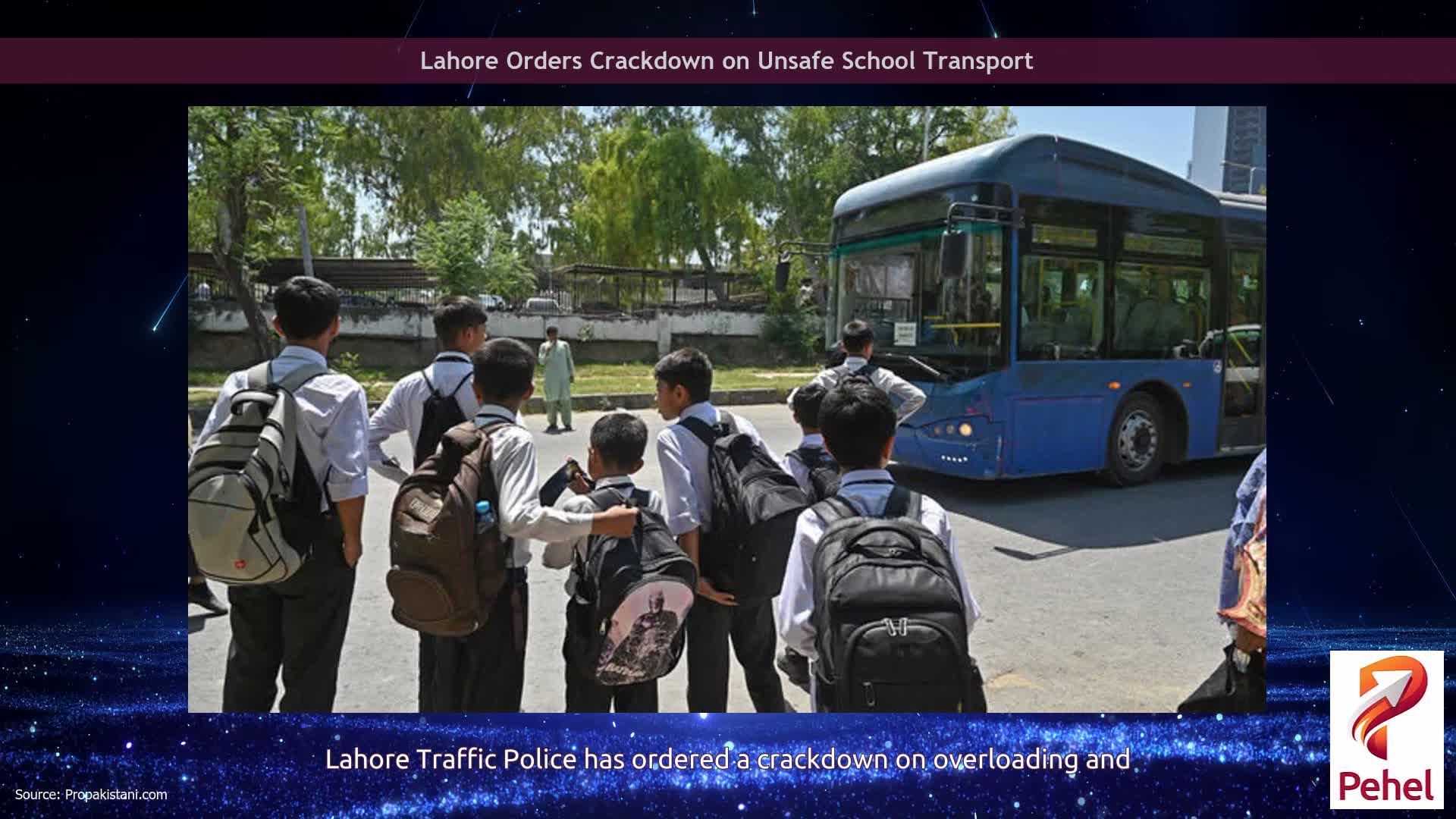 Lahore Orders Crackdown on Unsafe School Transport