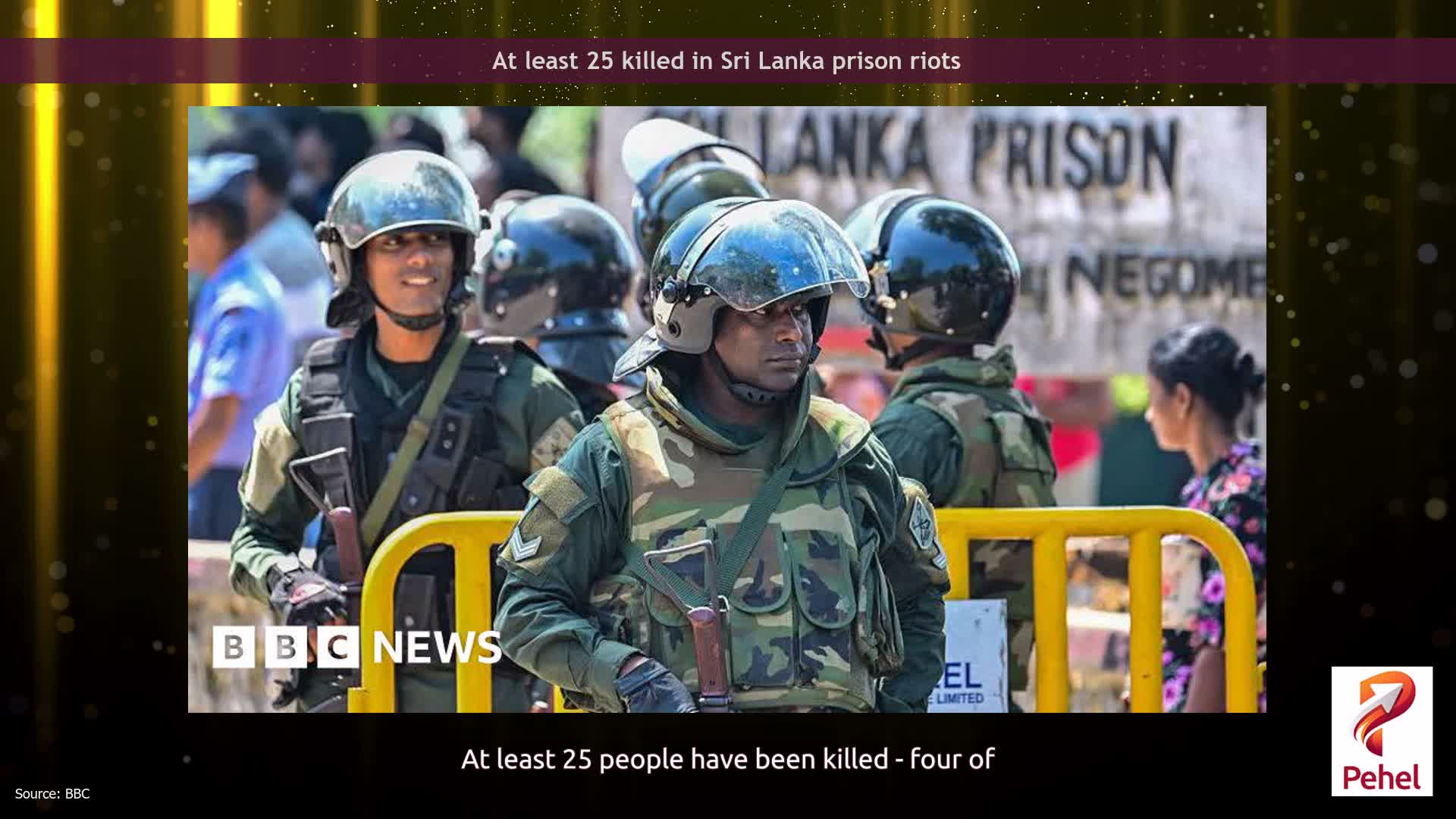 At least 25 killed in Sri Lanka prison riots