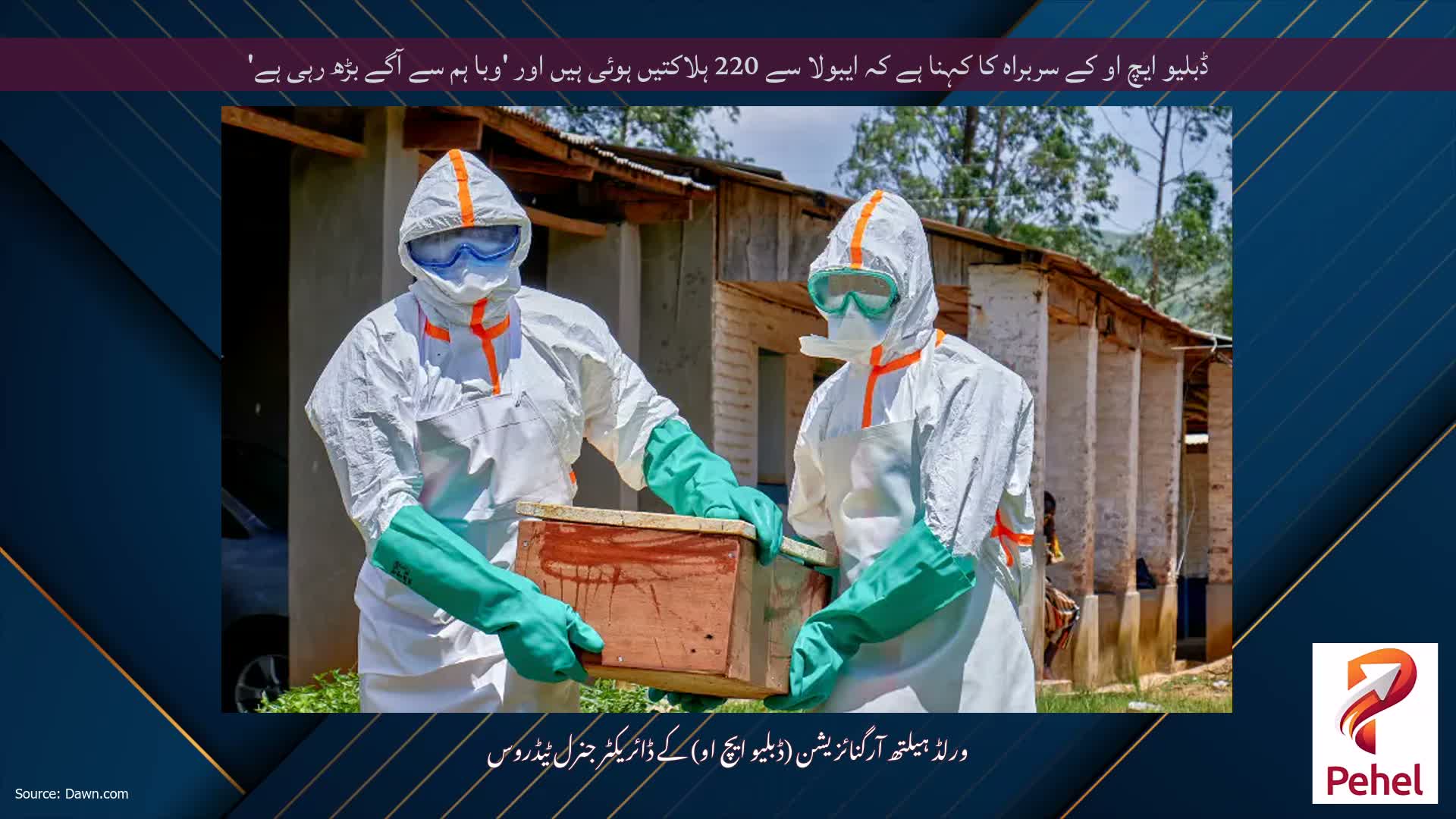 ڈبلیو ایچ او کے سربراہ کا کہنا ہے کہ ایبولا سے 220 ہلاکتیں ہوئی ہیں اور 'وبا ہم سے آگے بڑھ رہی ہے'
