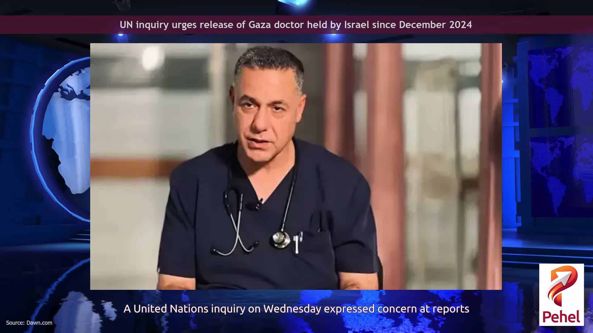 UN inquiry urges release of Gaza doctor held by Israel since December 2024