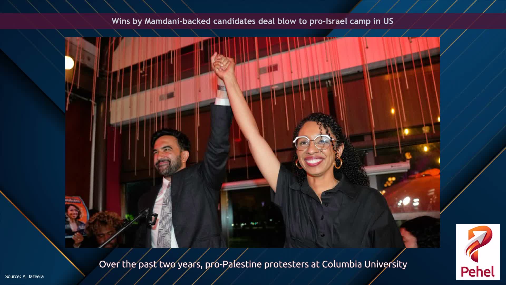 Wins by Mamdani-backed candidates deal blow to pro-Israel camp in US