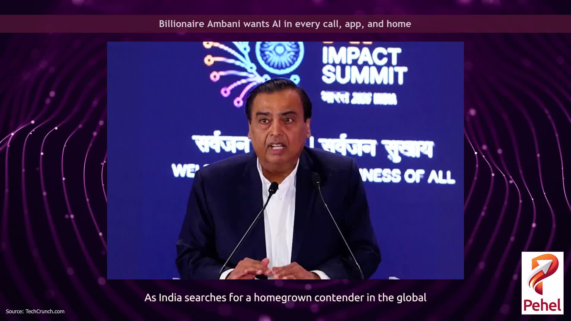 Billionaire Ambani wants AI in every call, app, and home