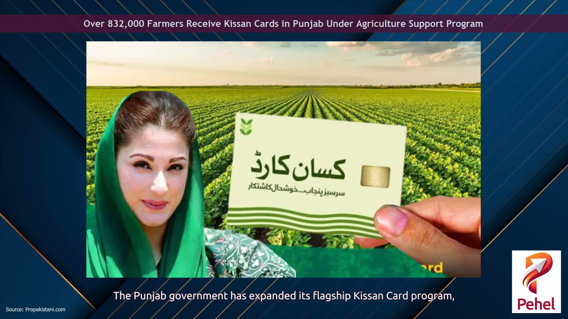 Over 832,000 Farmers Receive Kissan Cards in Punjab Under Agriculture Support Program