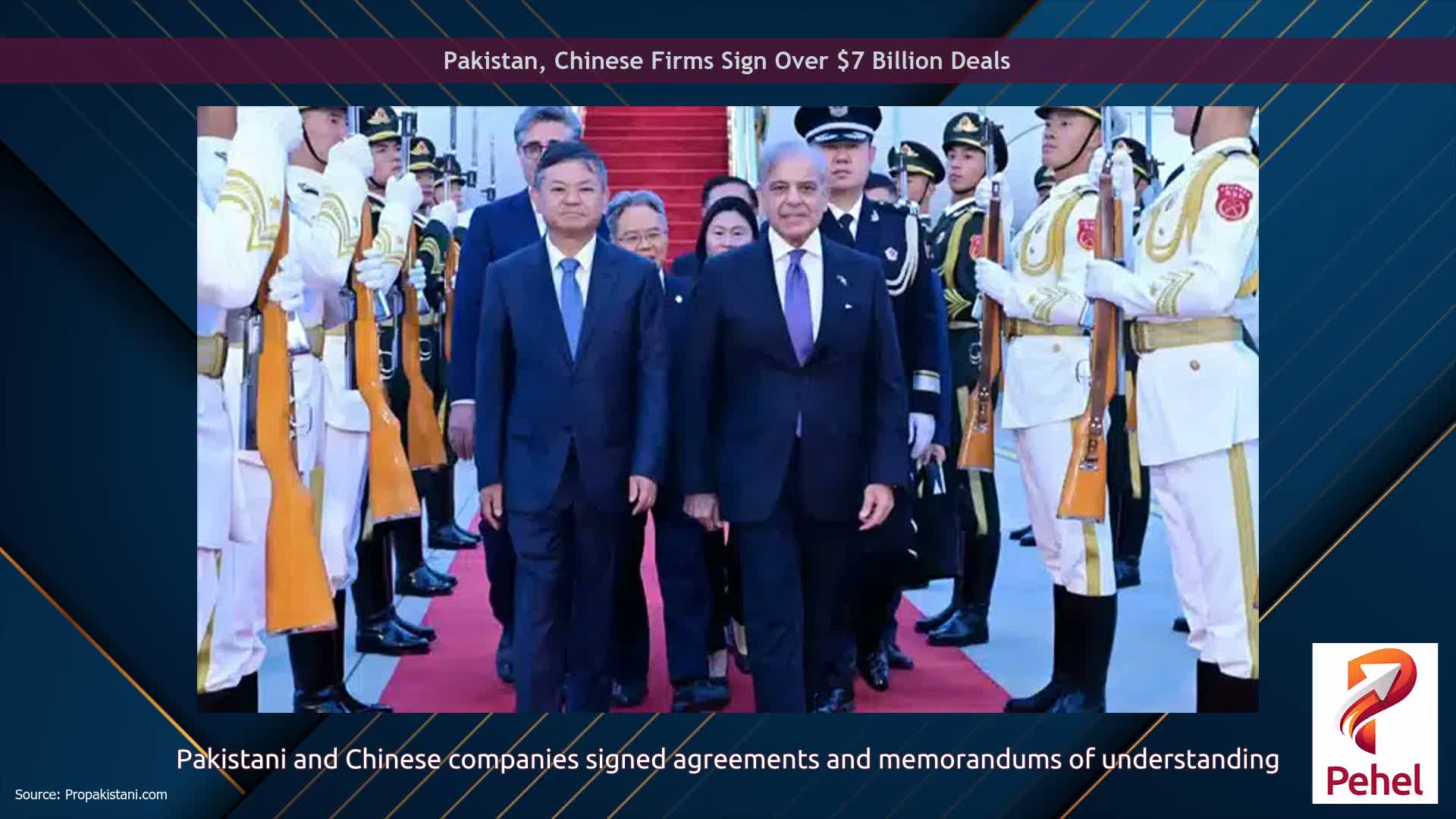 Pakistan, Chinese Firms Sign Over $7 Billion Deals