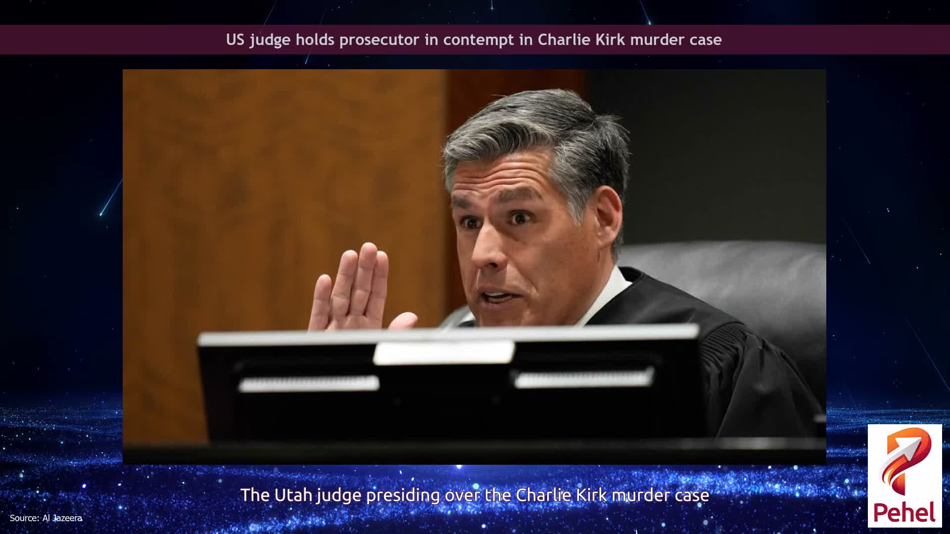 US judge holds prosecutor in contempt in Charlie Kirk murder case