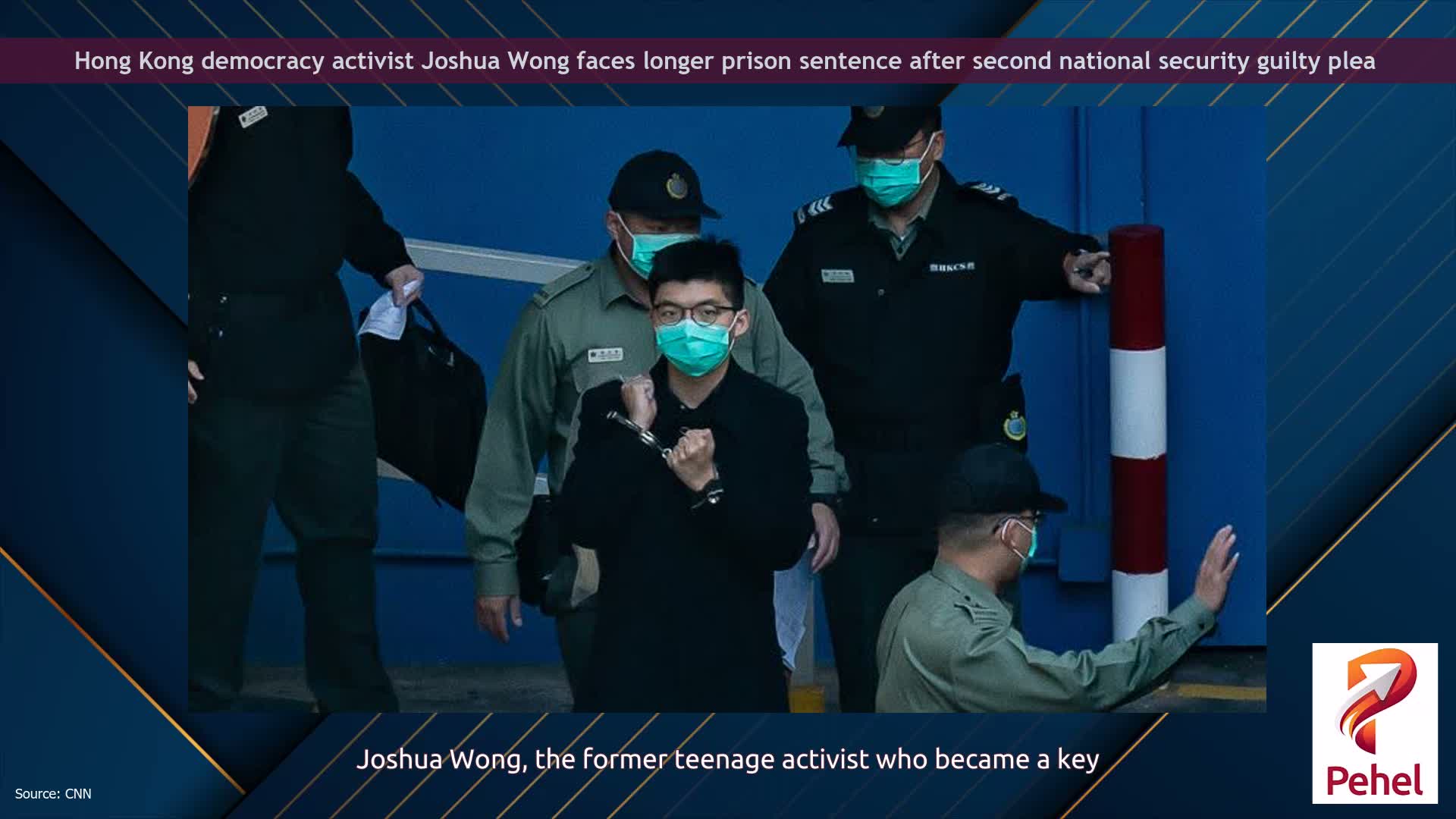 Hong Kong democracy activist Joshua Wong faces longer prison sentence after second national security guilty plea