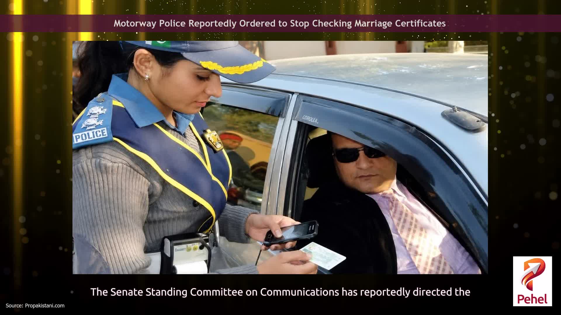 Motorway Police Reportedly Ordered to Stop Checking Marriage Certificates