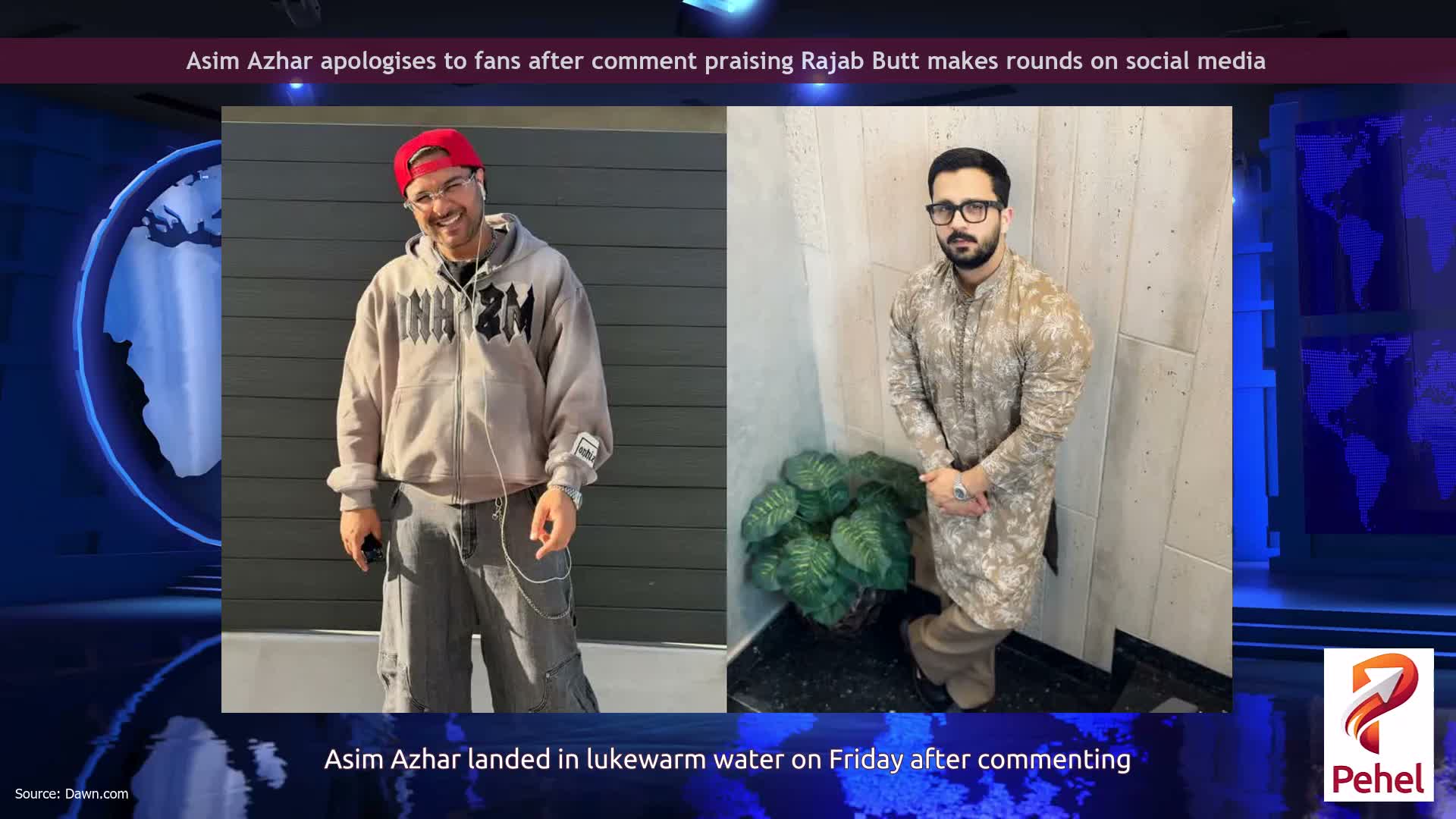 Asim Azhar apologises to fans after comment praising Rajab Butt makes rounds on social media