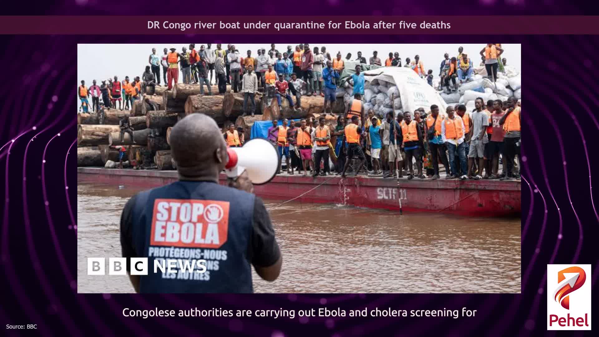 DR Congo river boat under quarantine for Ebola after five deaths