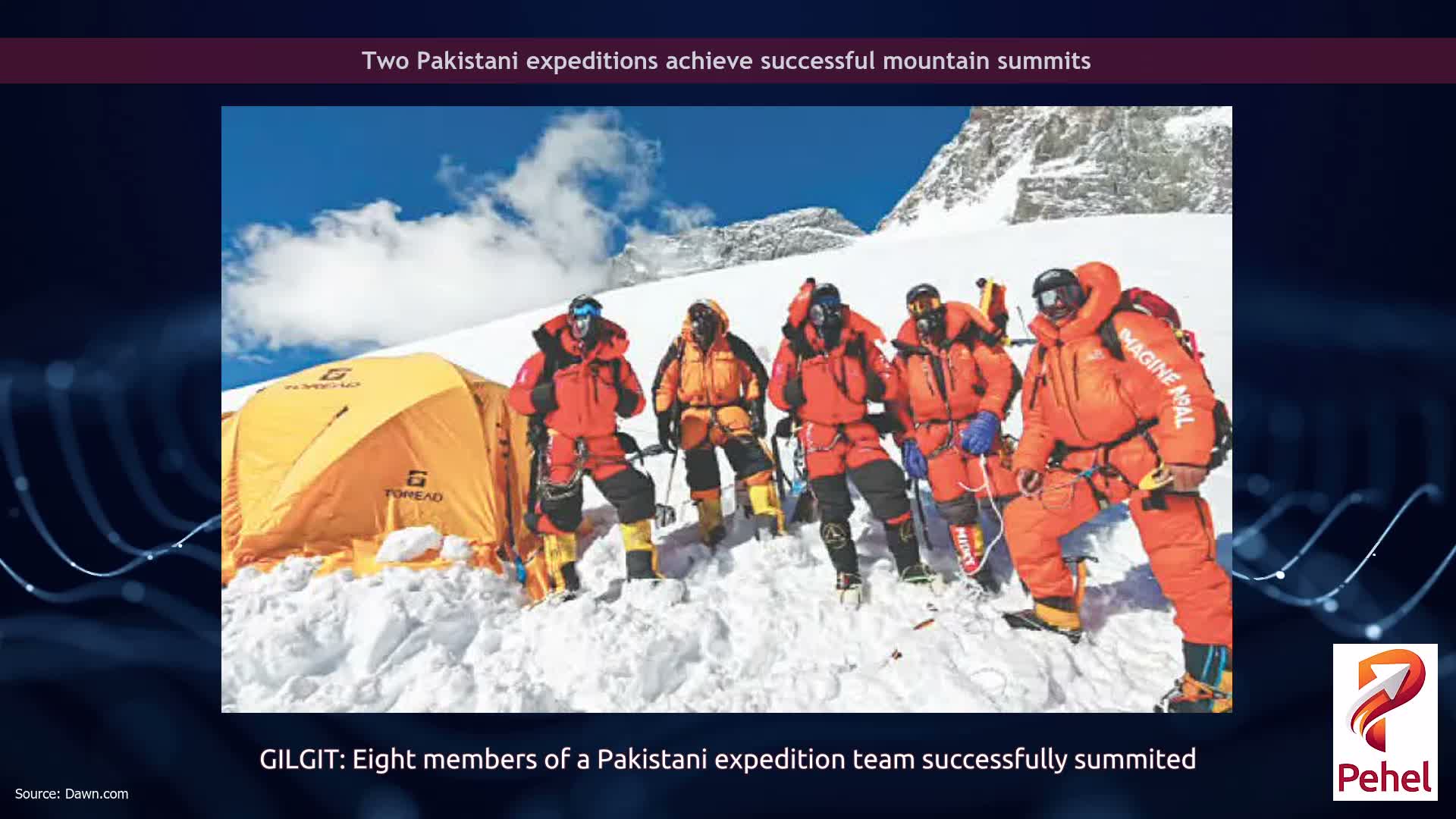 Two Pakistani expeditions achieve successful mountain summits
