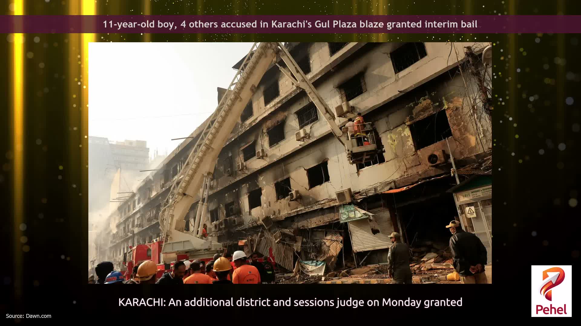11-year-old boy, 4 others accused in Karachi's Gul Plaza blaze granted interim bail