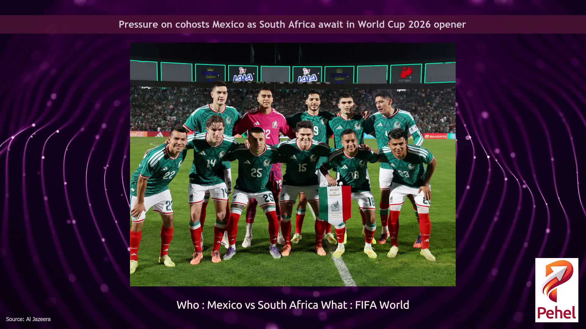 Pressure on cohosts Mexico as South Africa await in World Cup 2026 opener