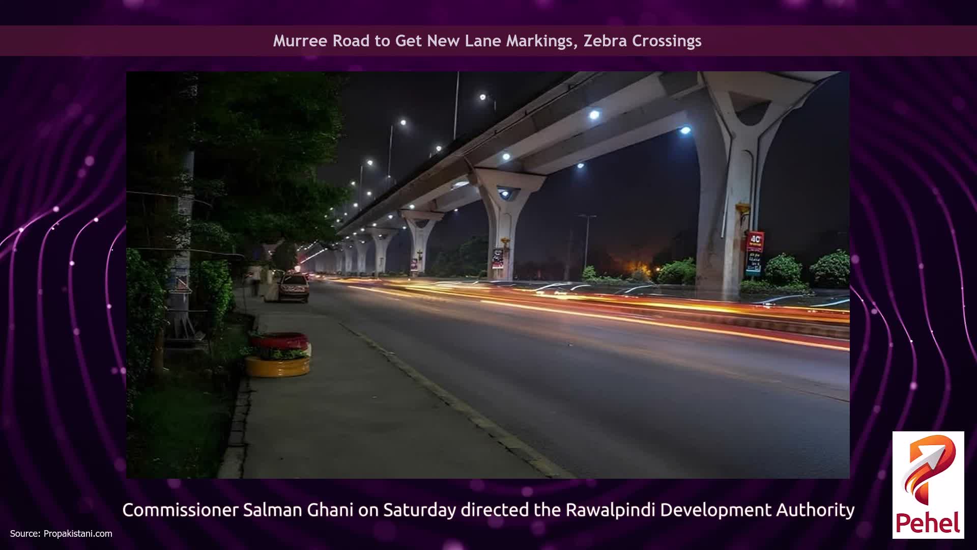 Murree Road to Get New Lane Markings, Zebra Crossings