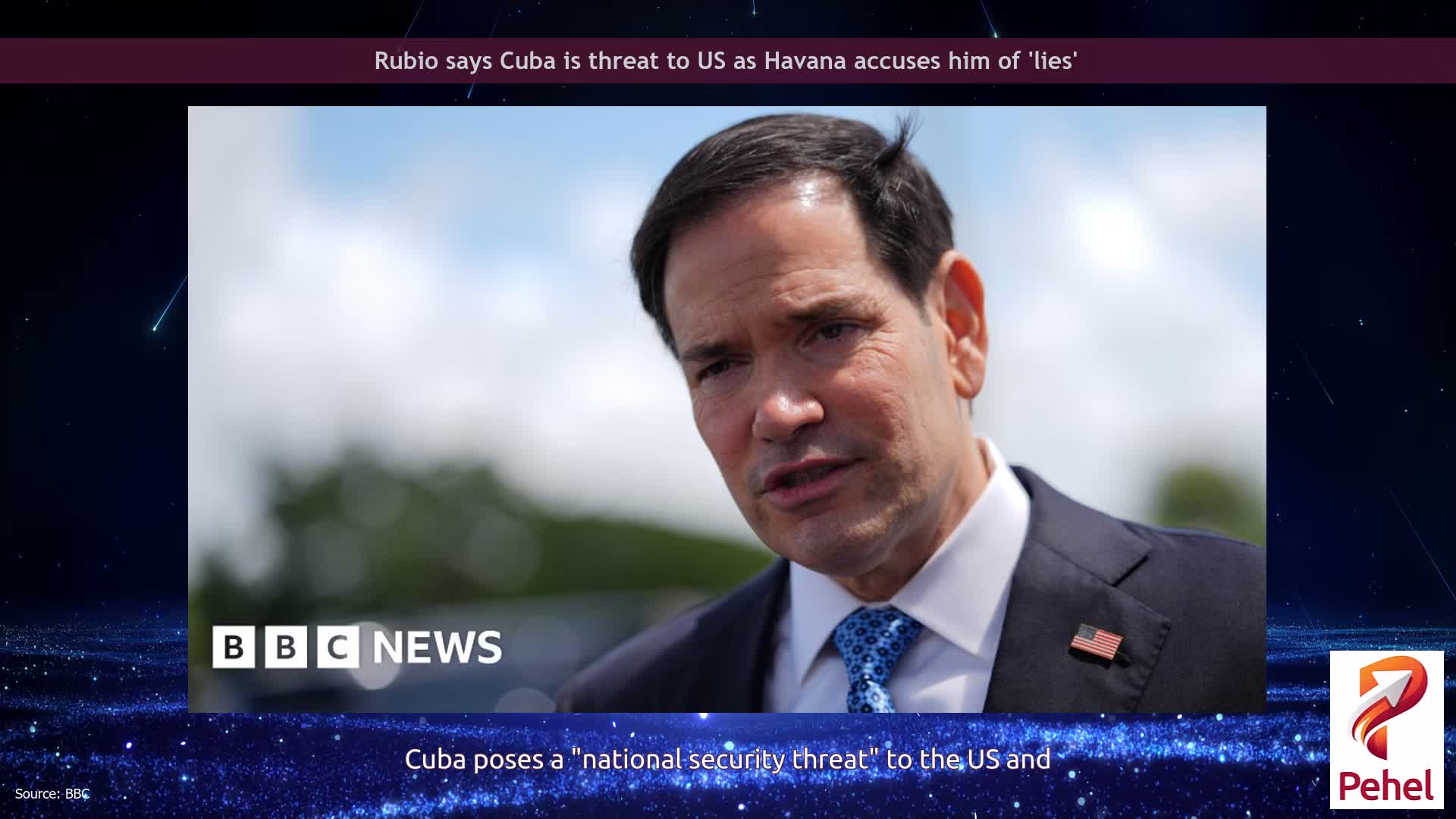 Rubio says Cuba is threat to US as Havana accuses him of 'lies'