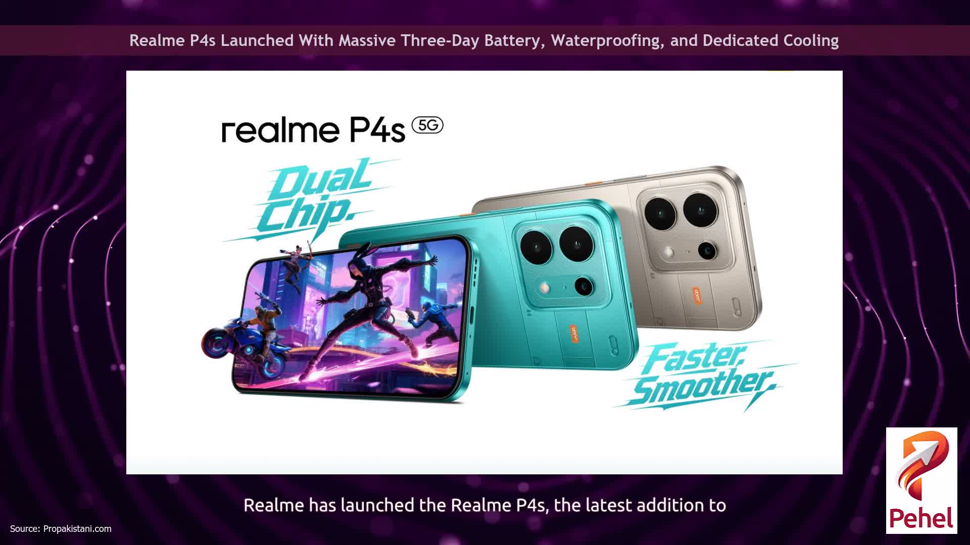 Realme P4s Launched With Massive Three-Day Battery, Waterproofing, and Dedicated Cooling