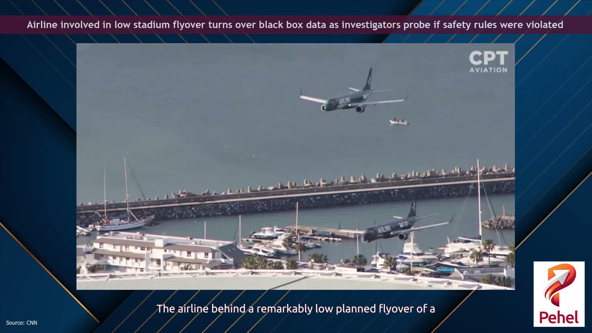 Airline involved in low stadium flyover turns over black box data as investigators probe if safety rules were violated
