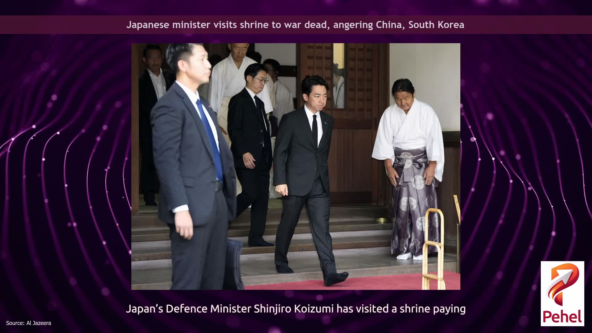 Japanese minister visits shrine to war dead, angering China, South Korea