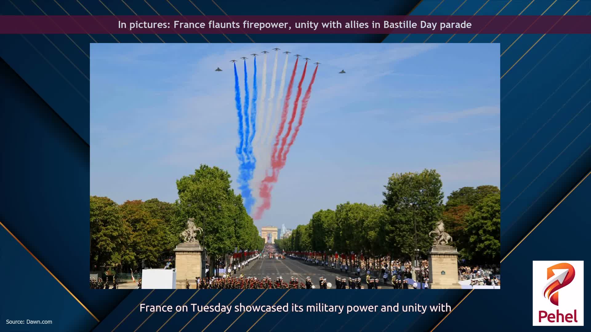 In pictures: France flaunts firepower, unity with allies in Bastille Day parade