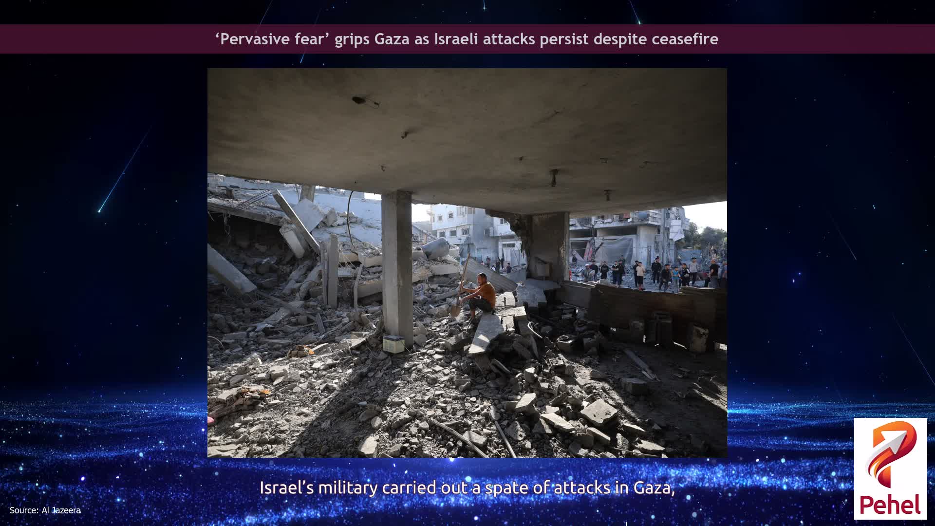 ‘Pervasive fear’ grips Gaza as Israeli attacks persist despite ceasefire