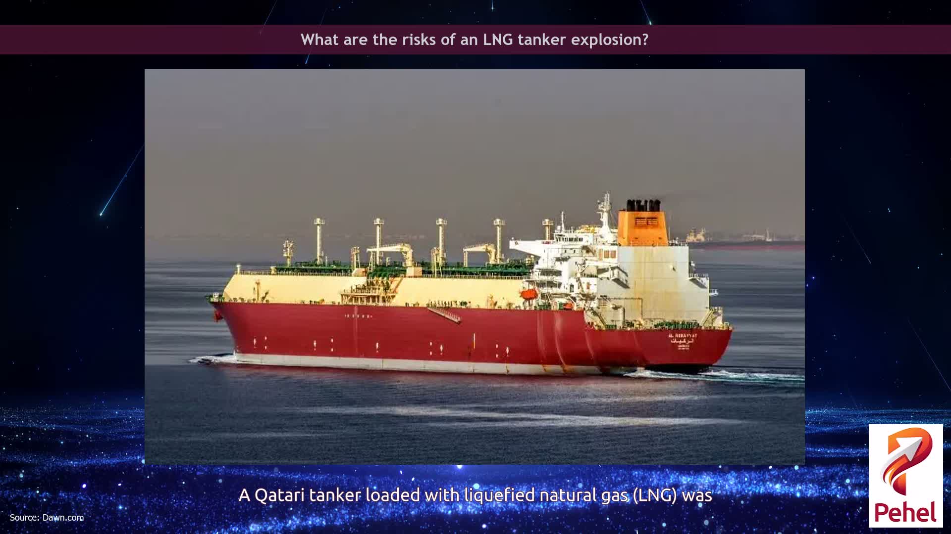 What are the risks of an LNG tanker explosion?