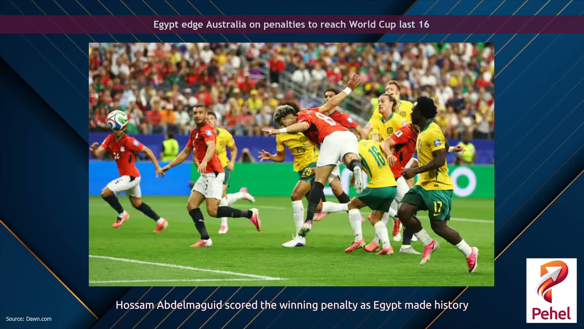 Egypt edge Australia on penalties to reach World Cup last 16