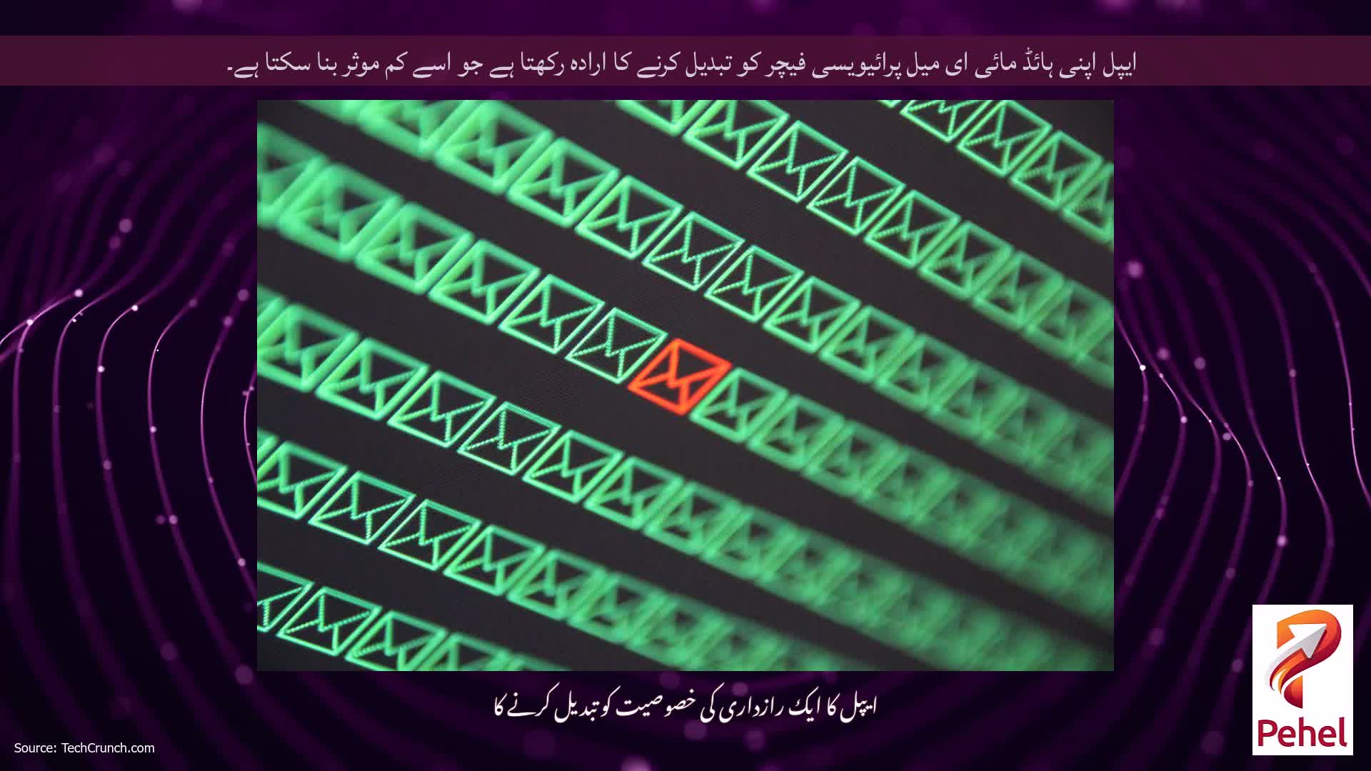 ایپل اپنی ہائڈ مائی ای میل پرائیویسی فیچر کو تبدیل کرنے کا ارادہ رکھتا ہے جو اسے کم موثر بنا سکتا ہے۔