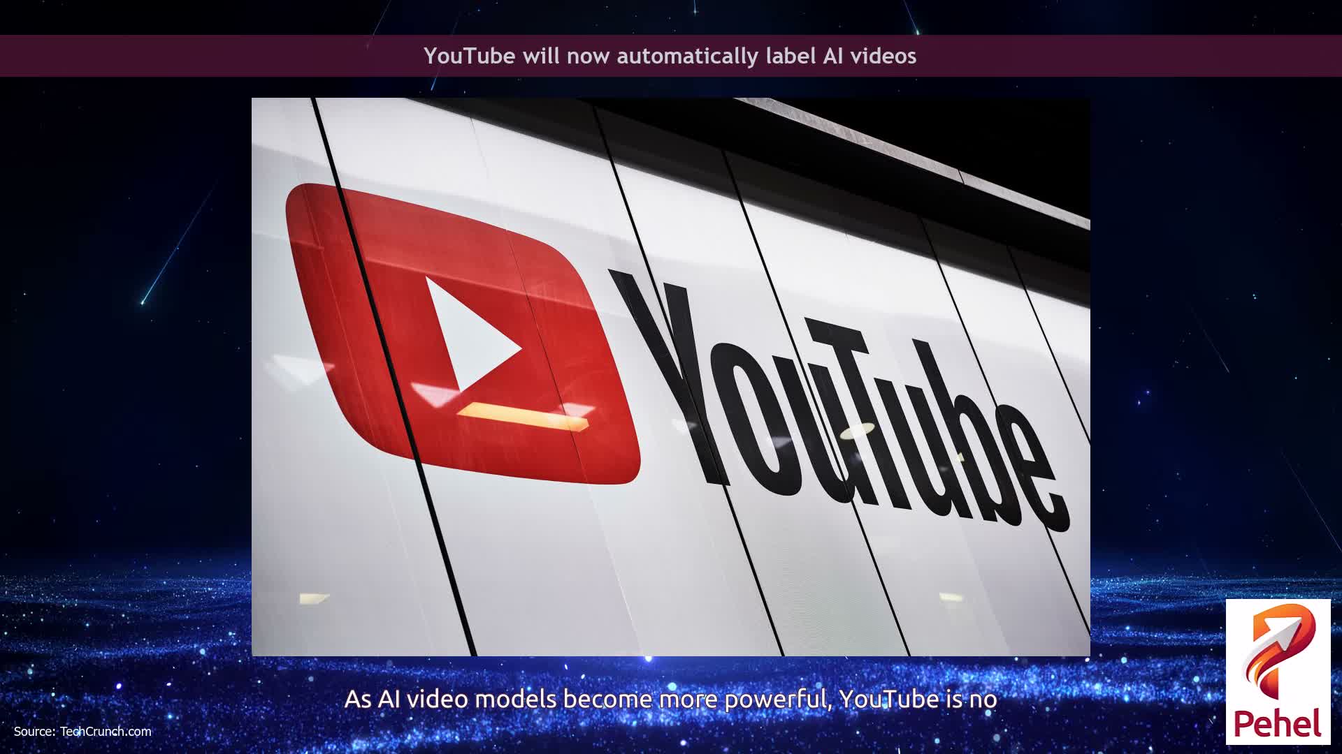 YouTube will now automatically label AI videos