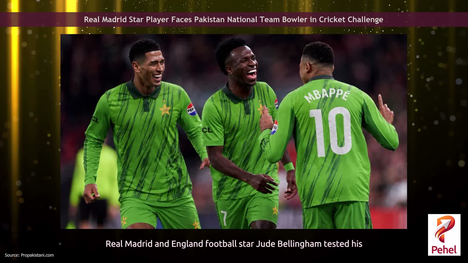 Real Madrid Star Player Faces Pakistan National Team Bowler in Cricket Challenge