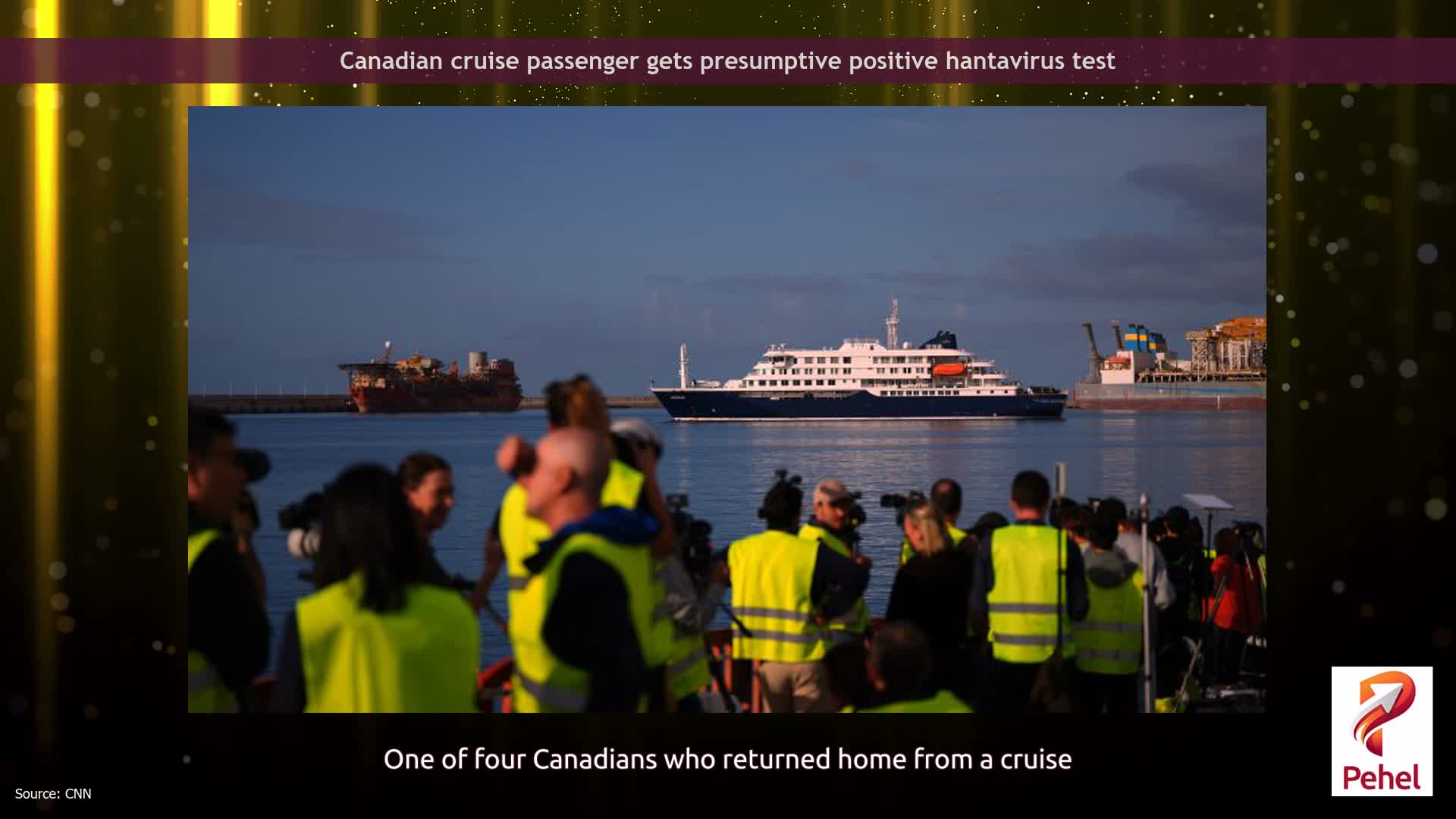 Canadian cruise passenger gets  presumptive positive hantavirus test