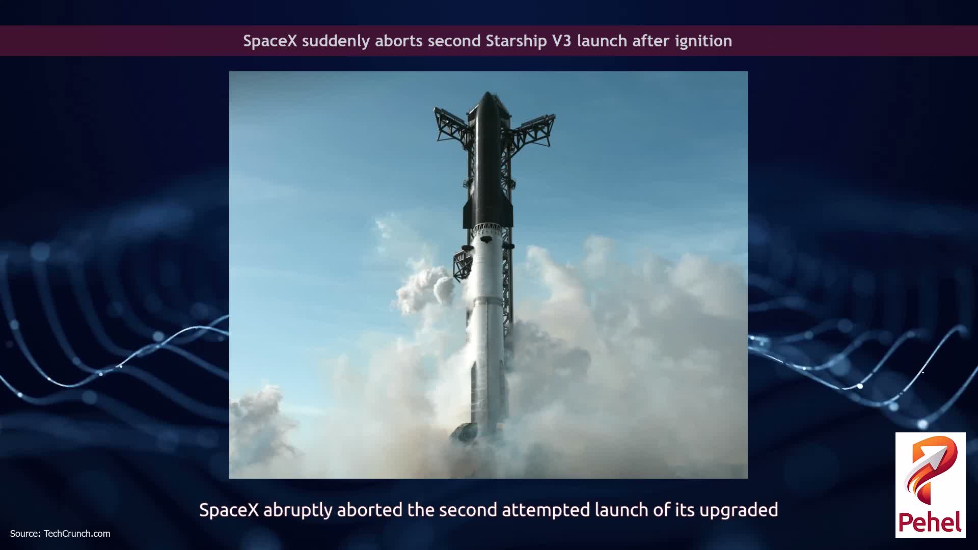 SpaceX suddenly aborts second Starship V3 launch after ignition