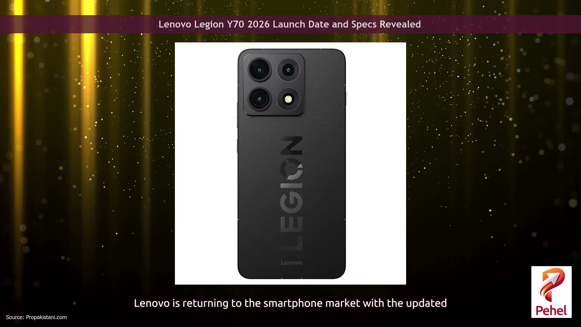 Lenovo Legion Y70 2026 Launch Date and Specs Revealed