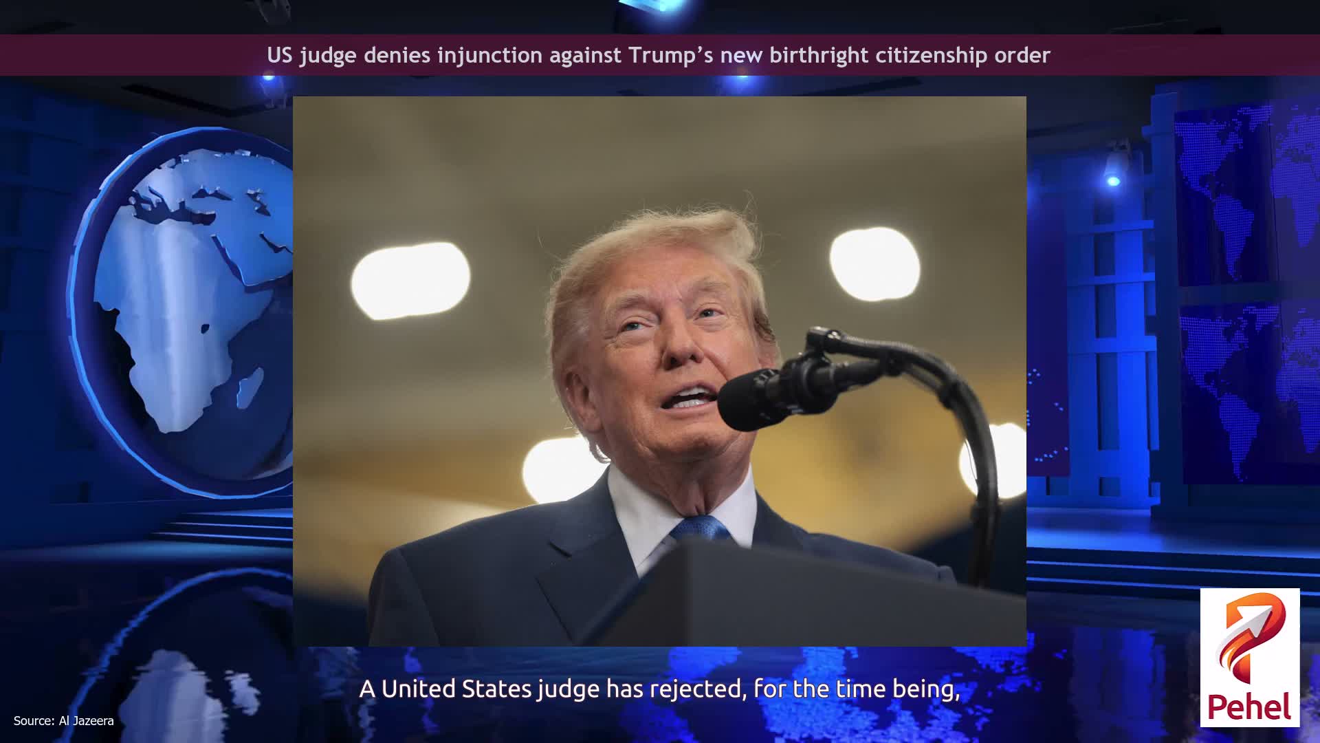US judge denies injunction against Trump’s new birthright citizenship order