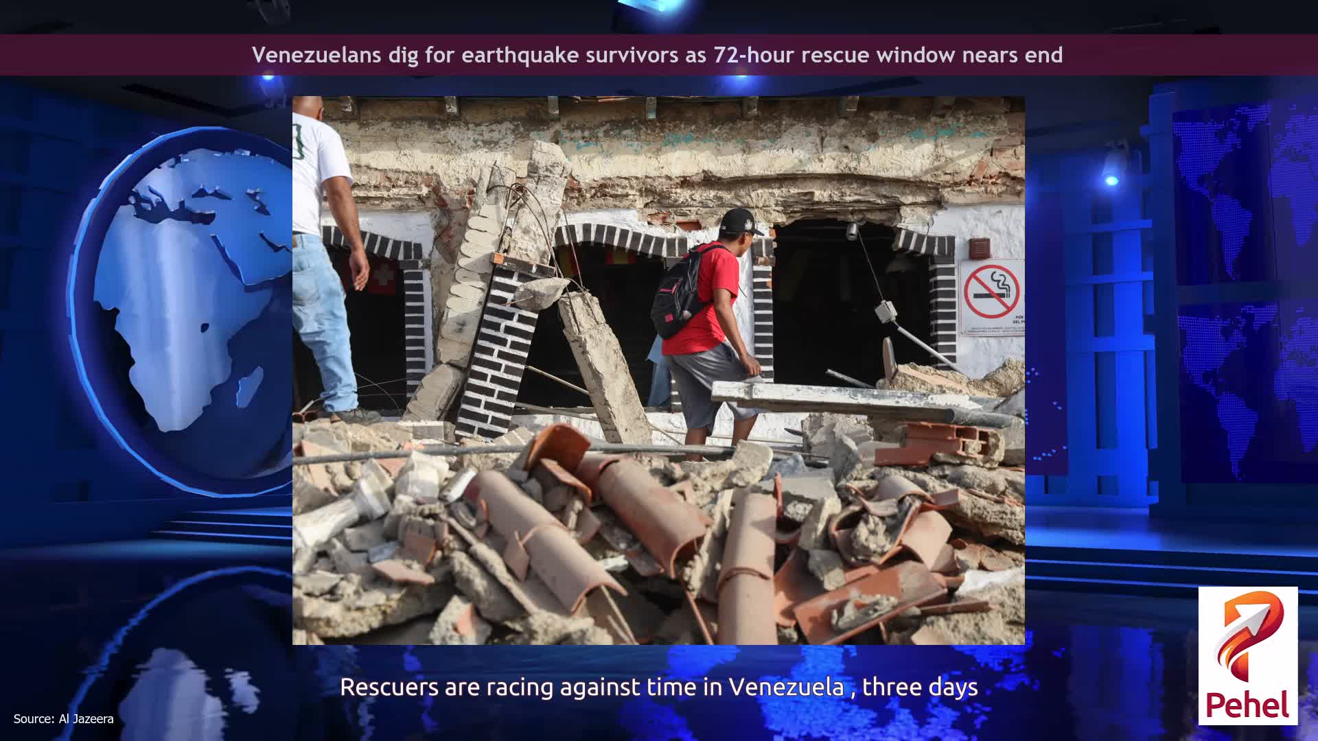 Venezuelans dig for earthquake survivors as 72-hour rescue window nears end