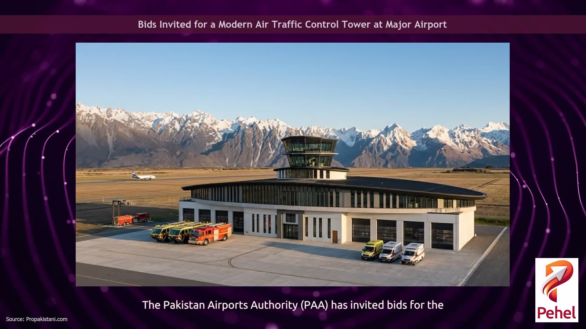 Bids Invited for a Modern Air Traffic Control Tower at Major Airport