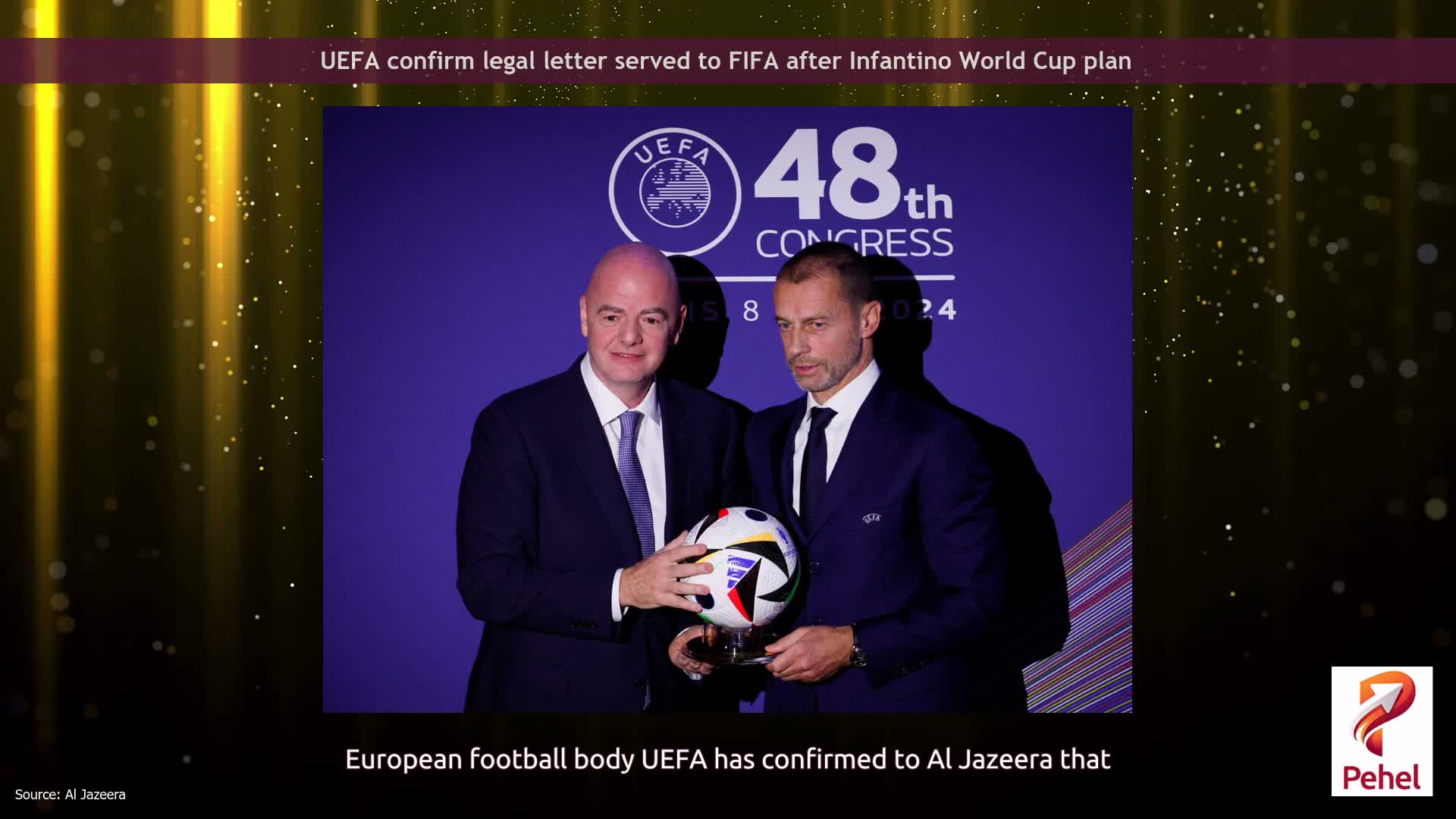 UEFA confirm legal letter served to FIFA after Infantino World Cup plan
