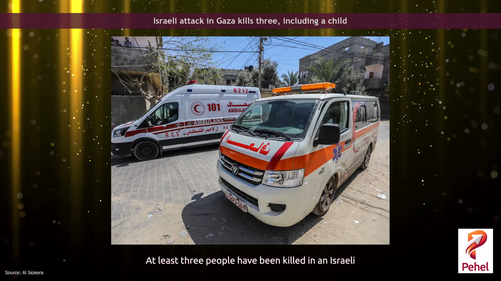 Israeli attack in Gaza kills three, including a child
