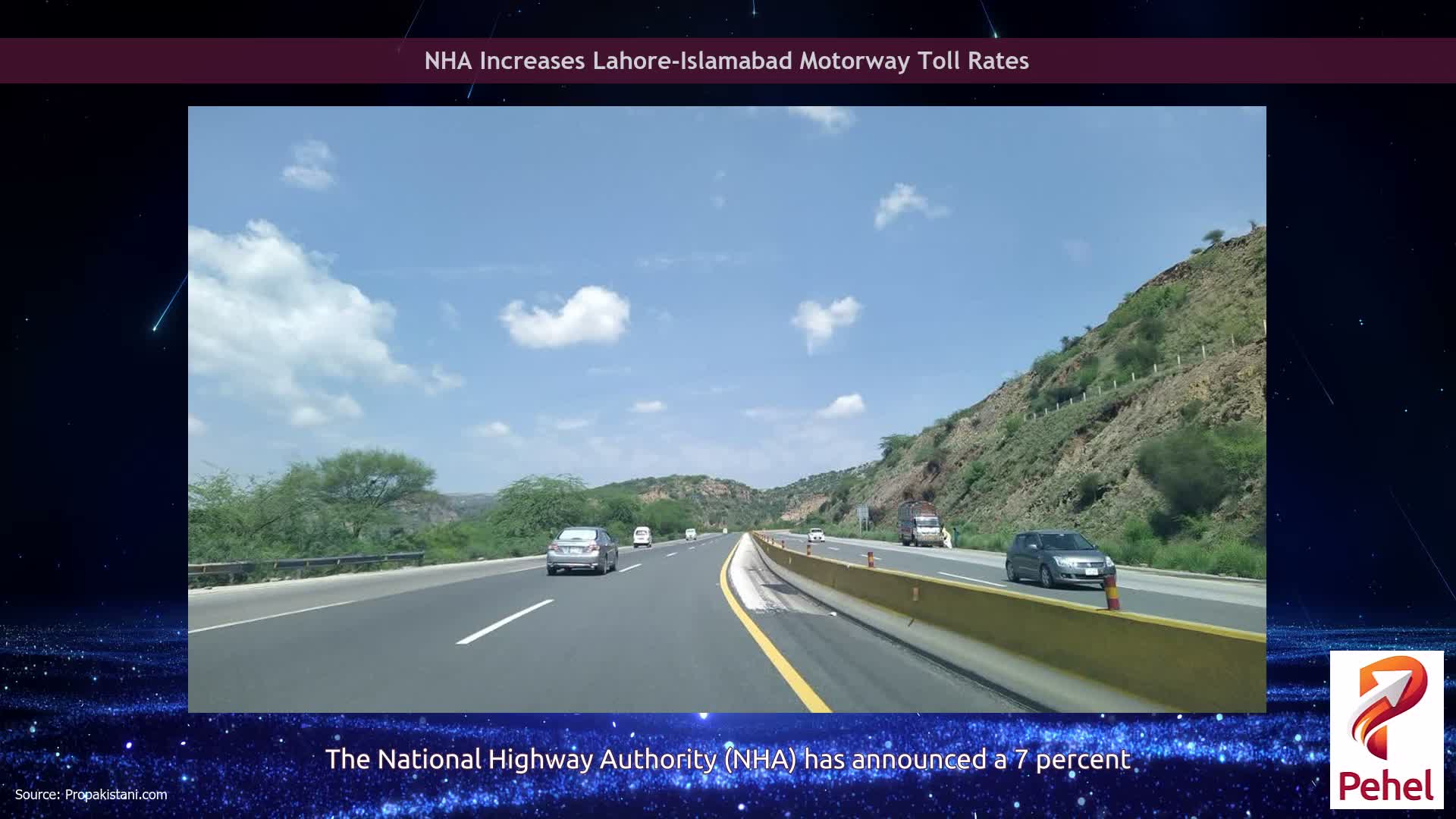 NHA Increases Lahore-Islamabad Motorway Toll Rates