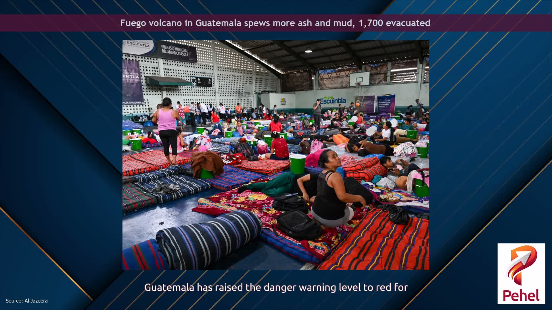 Fuego volcano in Guatemala spews more ash and mud, 1,700 evacuated