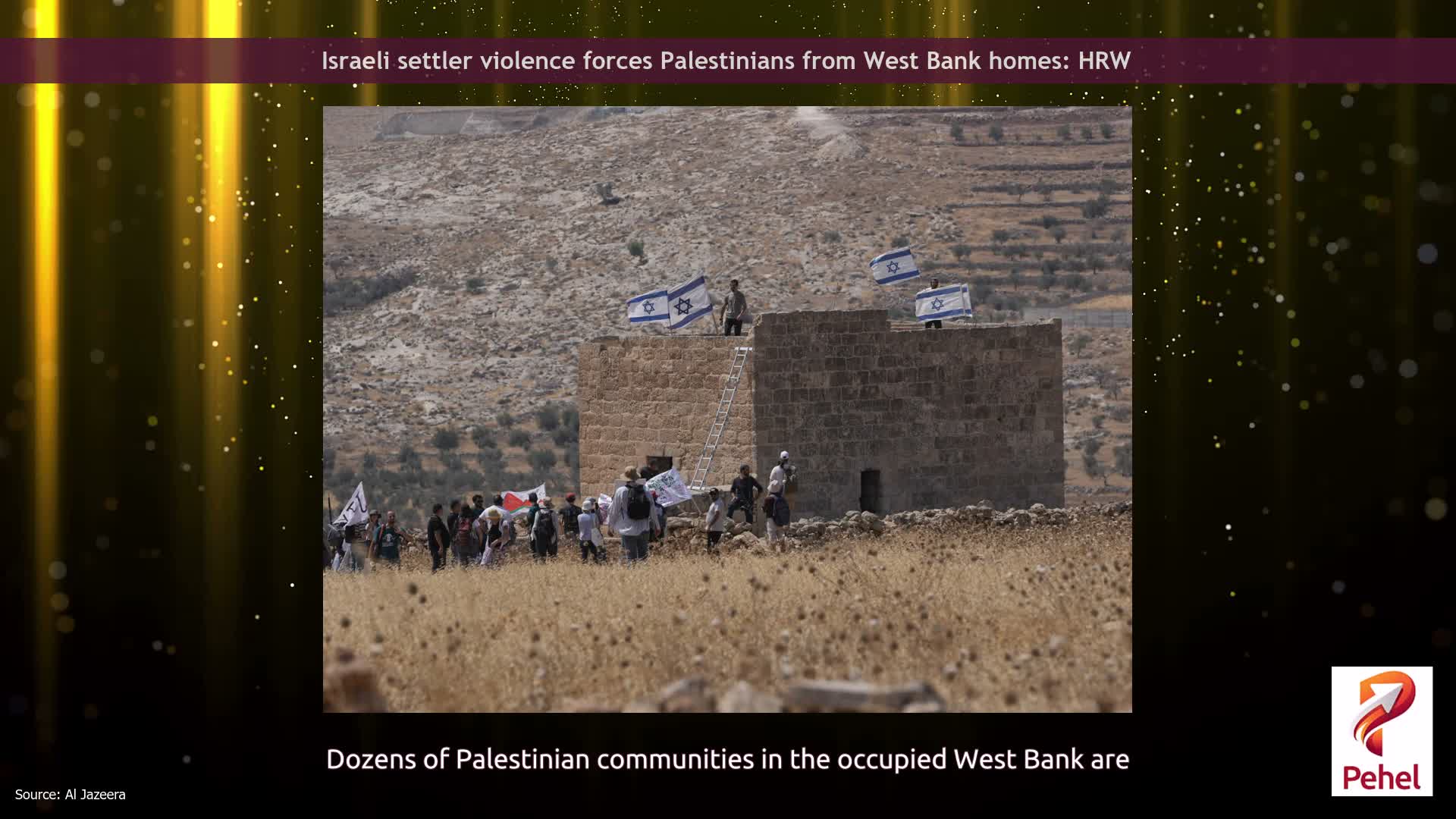 Israeli settler violence forces Palestinians from West Bank homes: HRW