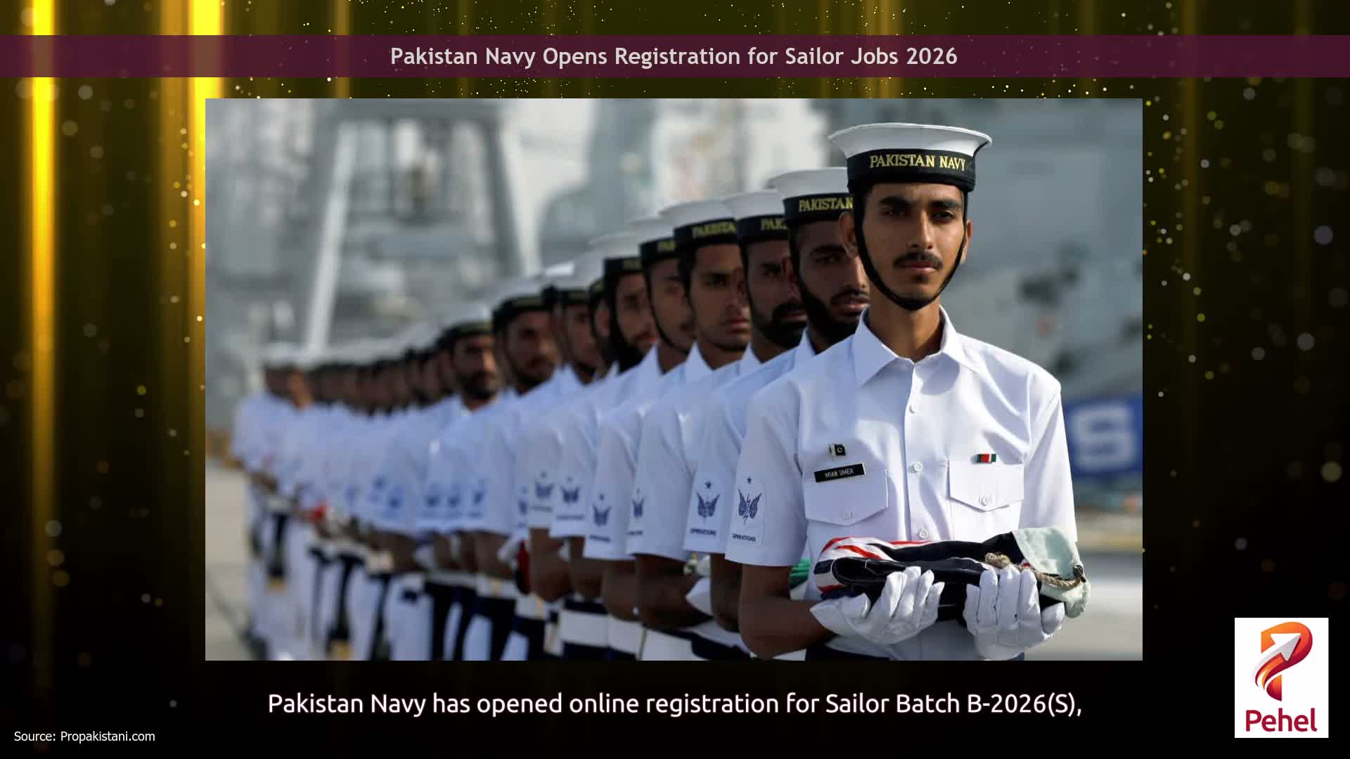 Pakistan Navy Opens Registration for Sailor Jobs 2026