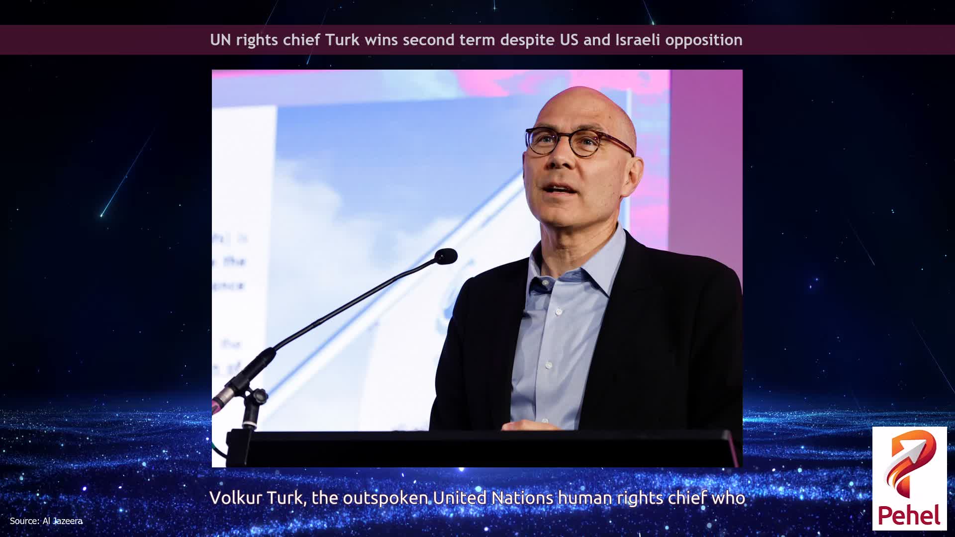 UN rights chief Turk wins second term despite US and Israeli opposition