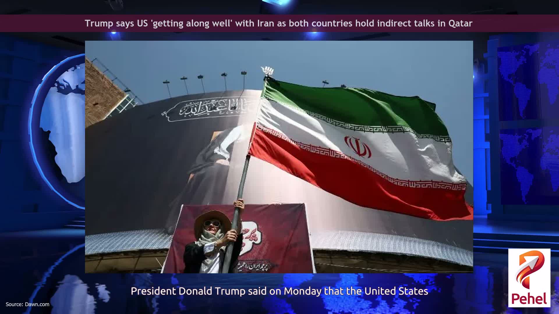 Trump says US 'getting along well' with Iran as both countries hold indirect talks in Qatar