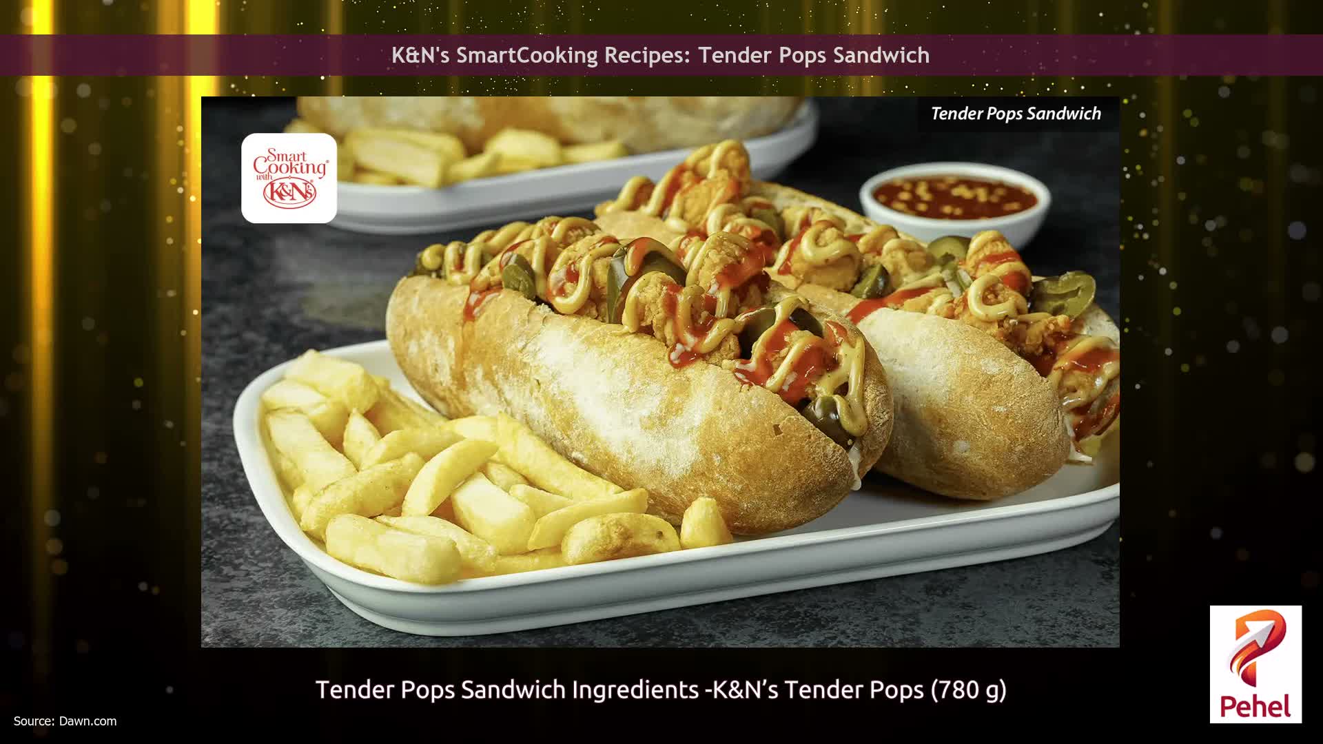 K&N's SmartCooking Recipes: Tender Pops Sandwich