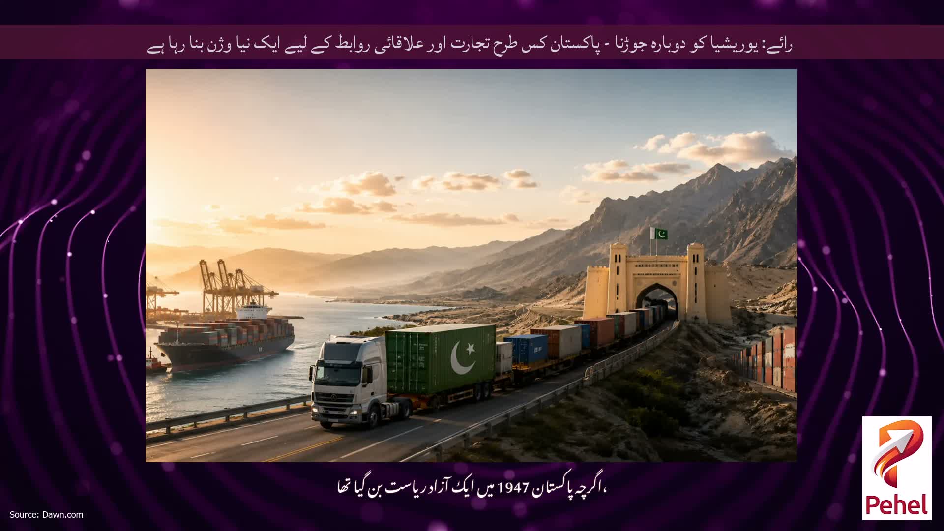 رائے: یوریشیا کو دوبارہ جوڑنا - پاکستان کس طرح تجارت اور علاقائی روابط کے لیے ایک نیا وژن بنا رہا ہے