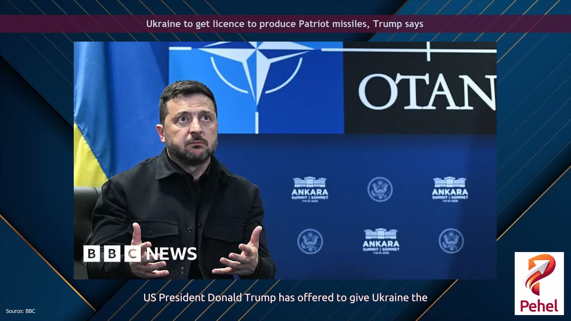 Ukraine to get licence to produce Patriot missiles, Trump says