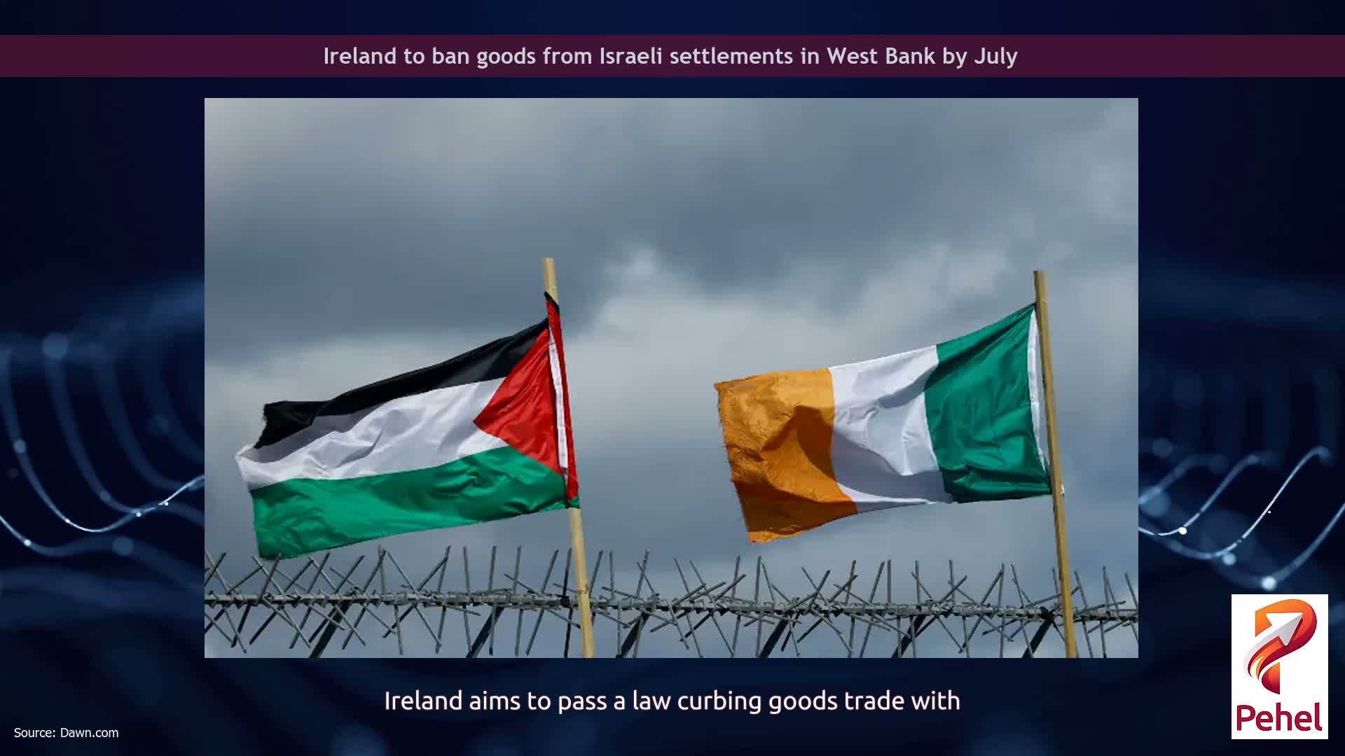 Ireland to ban goods from Israeli settlements in West Bank by July