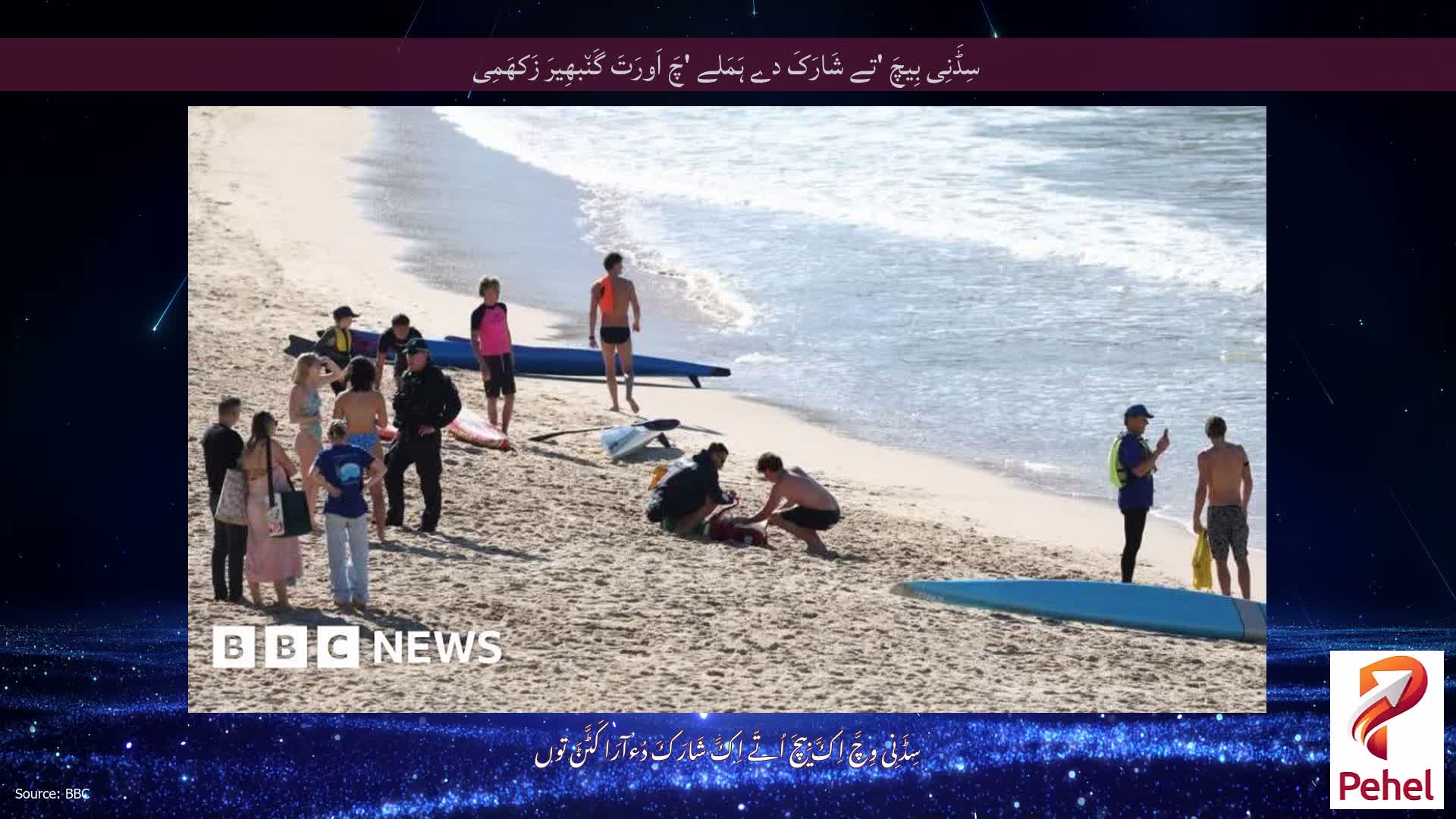 سِڈَنِی بِیچَ 'تے شَارَکَ دے ہَمَلے 'چَ اَورَتَ گَن٘بھِیرَ زَکھَمِی
